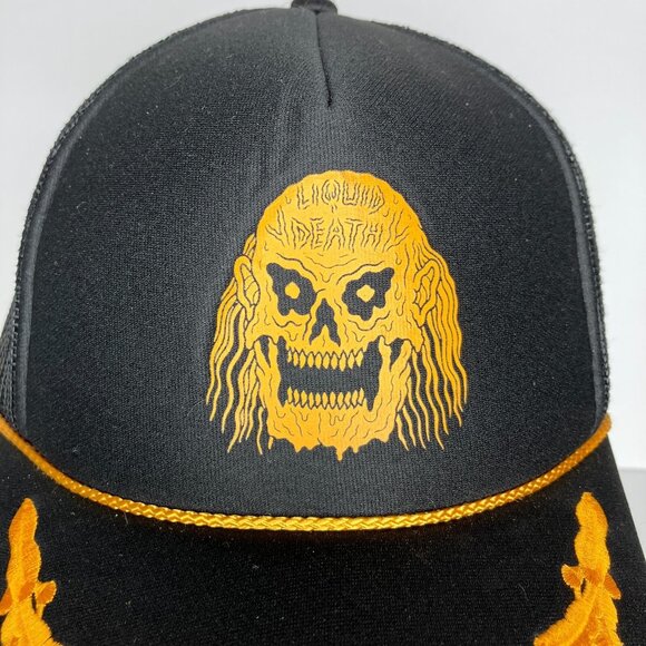 Liquid Death Black Snapback Adjustable Hat Cap - Picture 2 of 9